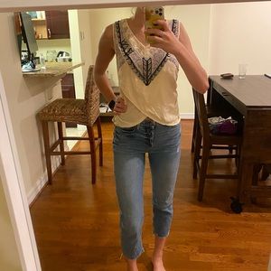 Free People Beaded Top